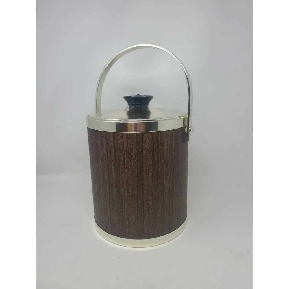 Vintage Mid Century Modern Copper Colored Kromex Ice Bucket RETRO!